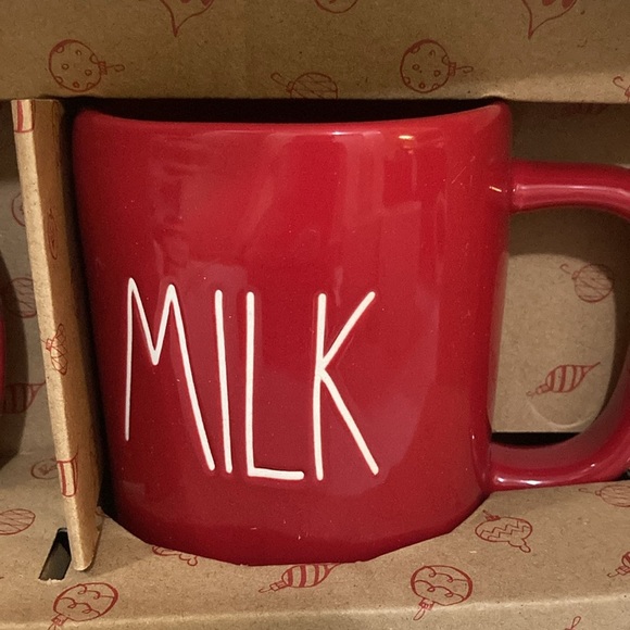 Rae Dunn Cookie Plate and Milk Mug Set - Picture 3 of 4